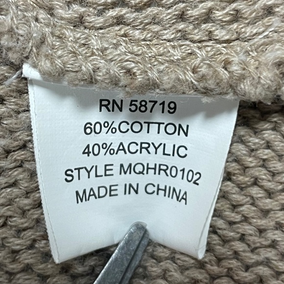 Women’s XL Beige NY Collection Cardigan Sweater - Picture 14 of 15